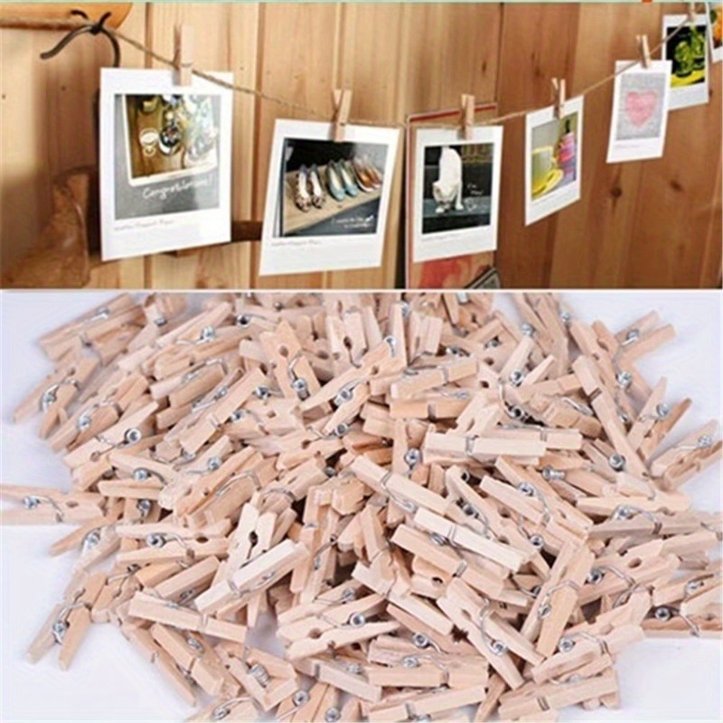 Woodworking Diy Projects - Clipes Mini de Madeira Natural de