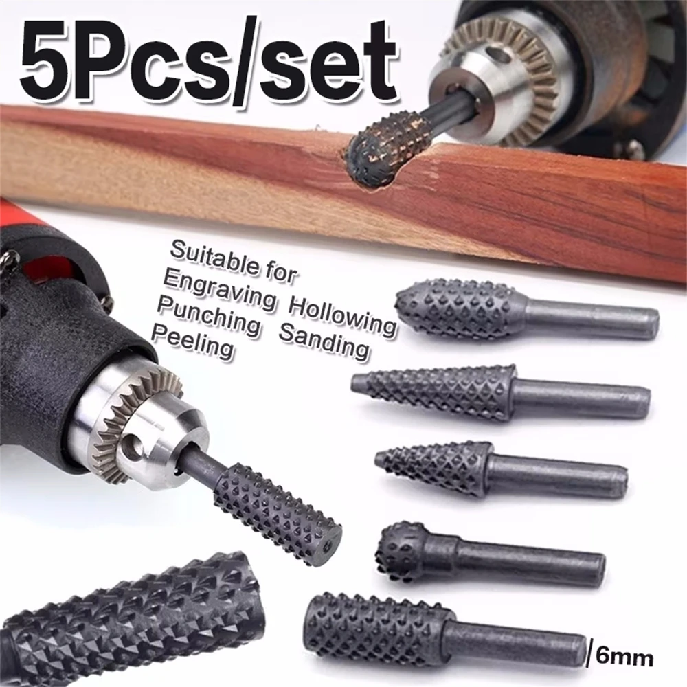 Woodworking Rasps And Files - 5 pçs arquivos de artesanato rotativo