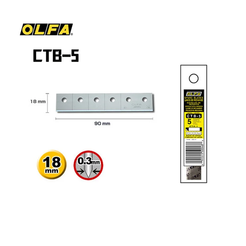 Woodworking Japan - OLFA CTB-5 5pcs Lâminas de encaixe