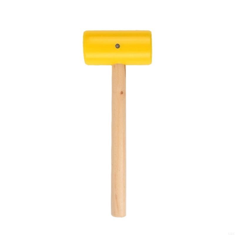 Wooden Mallet Carving - Artesanato couro diy marreta alça longa