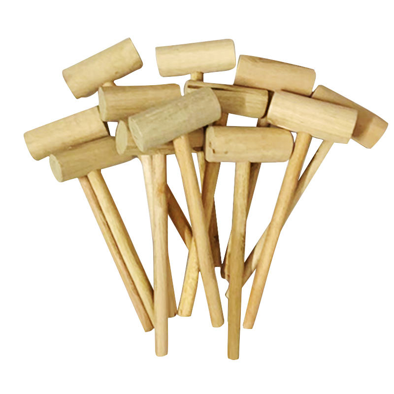 Wooden Mallet Carving - Mini martelo de madeira crianças bolas