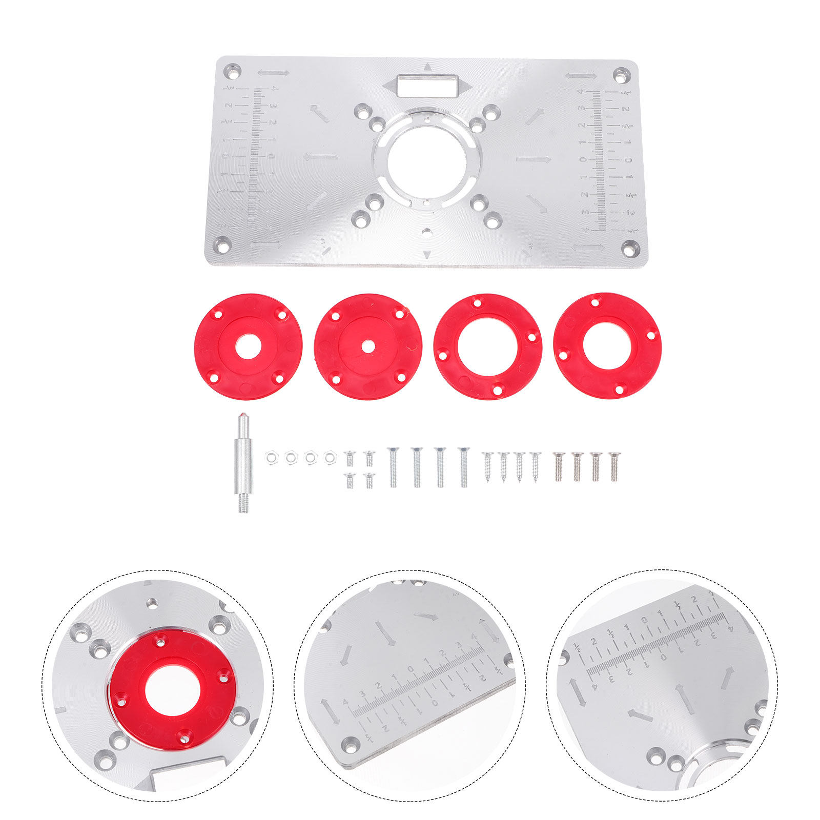 Woodworking Routers - Conjunto de placas de inserção para