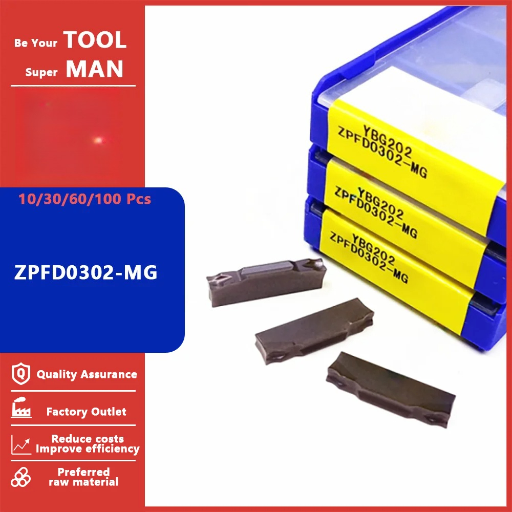 Parting Tool Lathe - Pastilhas de Metal Duro ZCC CT