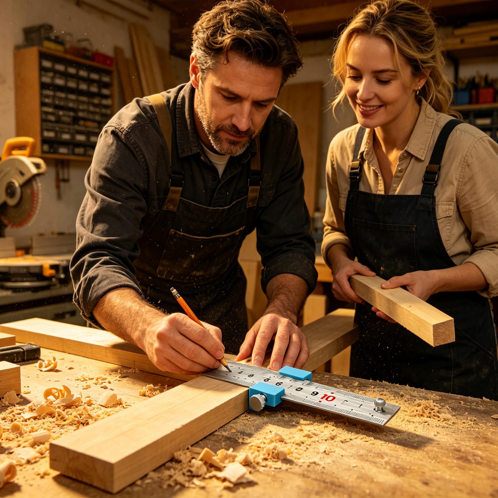 Woodworking Workshop - Ferramentas de Carpintaria: Régua de Medição