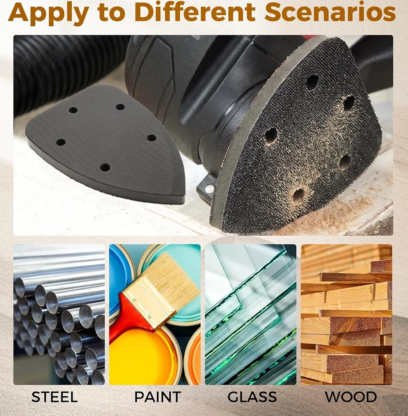 Woodworking Finishing - 5 unidades de discos de lixa