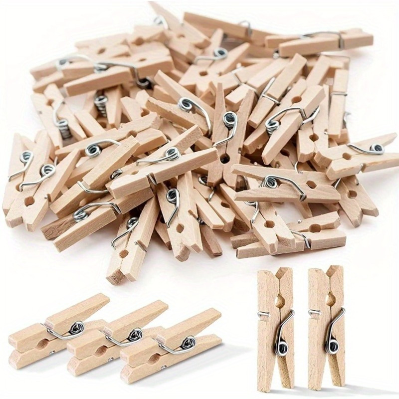 Clipes Mini de Madeira Natural - Woodworking Diy Projects avaliação e preço