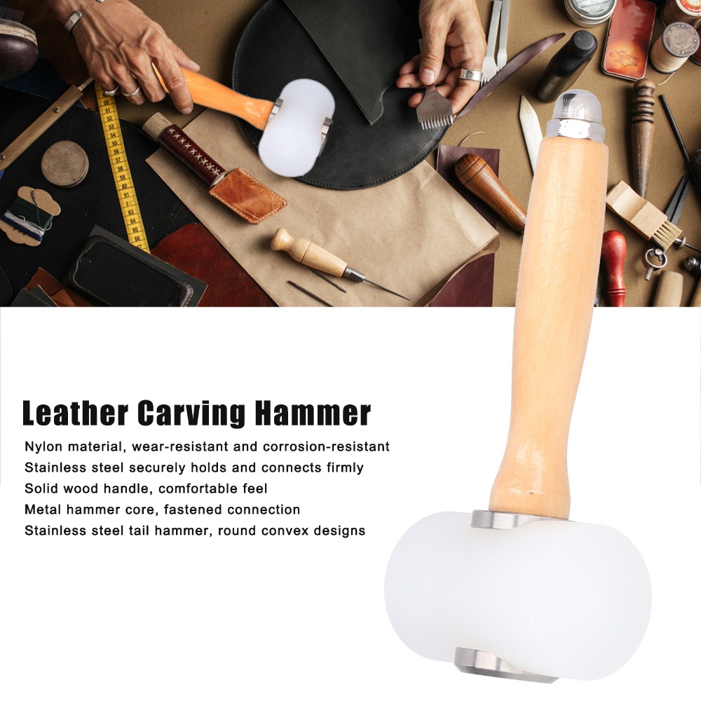 Martelo de Couro para Entalhe  - Wooden Mallet Carving avaliação e preço
