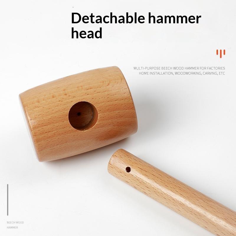 1 unidade de martelo de madeir - Wooden Mallet Carving avaliação e preço