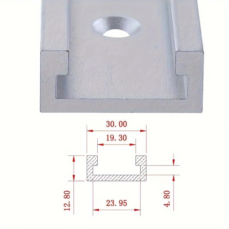 2 pçs 800mm 30 tipo t-track &  - Woodworking Finishing avaliação e preço